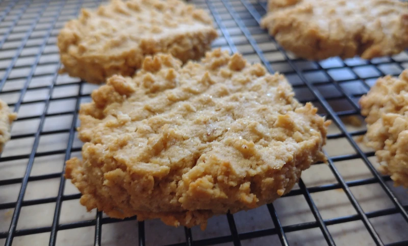 An image of a peanut butter cookie